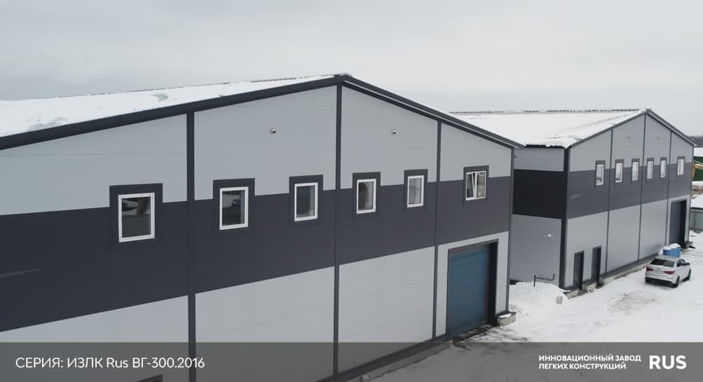 Здания из легких металлоконструкций КБ-350 / 23 X 42